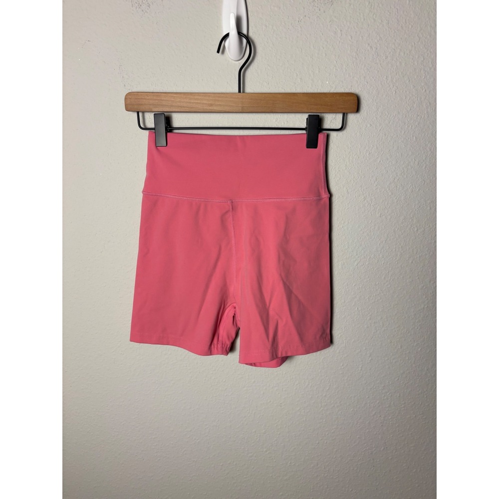 Daily Drills Go! Shortie Shorts 4" Inseam Pink High Waisted Active Bike Shorts S